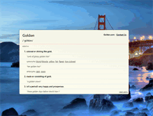 Tablet Screenshot of golden.com